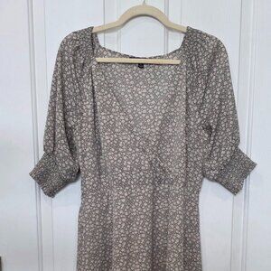 Lulu's Floral Long Sleeve Dress